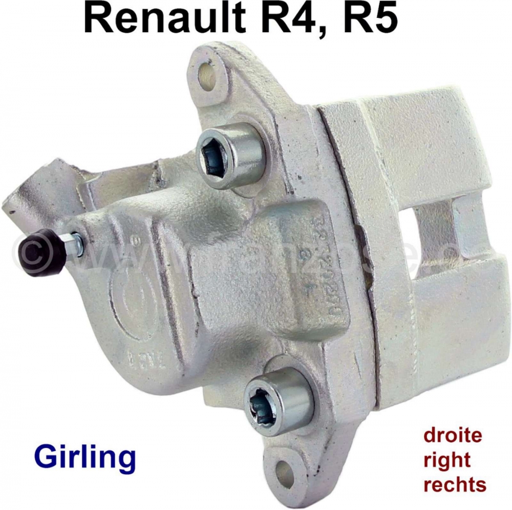 Renault - R4/R5, remklauw, rechts voor (nieuw onderdeel). Remsysteem: Lucas-Girling. Geschikt voor R
