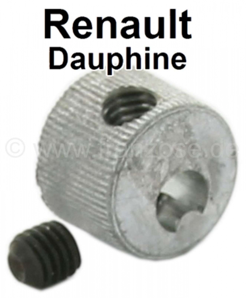 Renault - Dauphine, adapter (fijn getand) voor de ruitenwisserarm. Per stuk. Geschikt voor Renault D