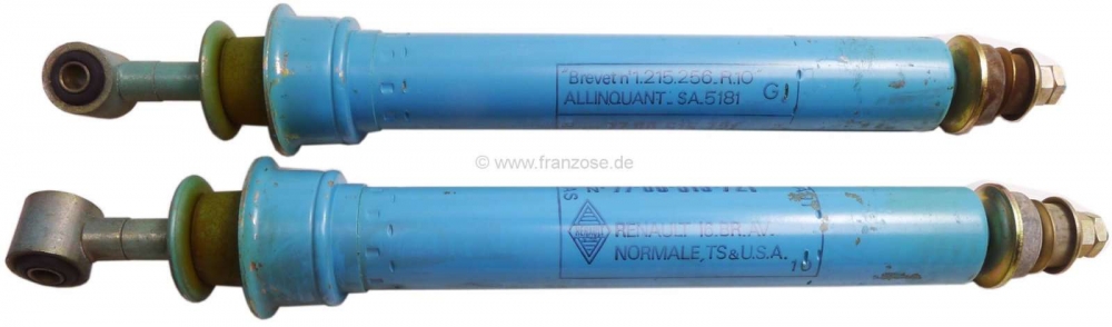 Renault - R16, schokdemper voor (2 stuks). Geschikt voor Renault R16 (alle modellen), van 1964 tot 1