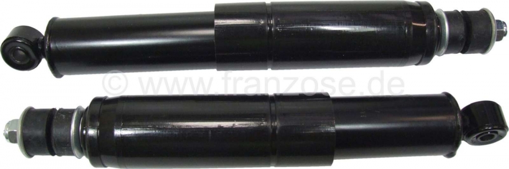 Renault - R8/R10, achterschokdemper (2 stuks). Geschikt voor Renault R8 Gordini + R10 Gordini. Lengt