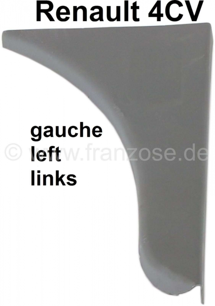 Renault - 4CV, linker voorspatbord, reparatieplaat voor de achterste hoek (bij de deur). Geschikt vo