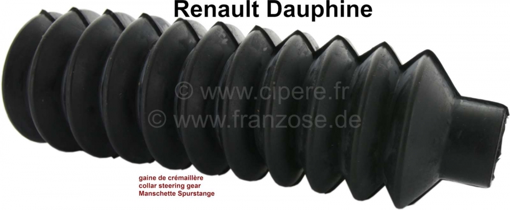 Renault - Dauphine, stuurlaars (per stuk). Openingen 31mm + 25mm. Minimale lengte 95mm, maximale len