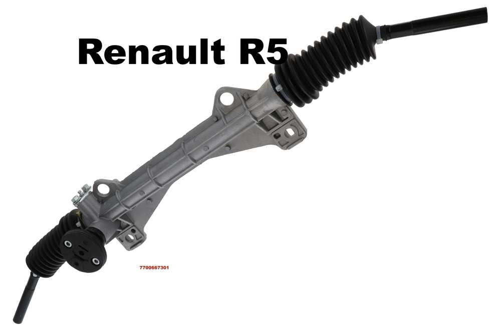 Renault - R5. Handmatige stuurinrichting. Geschikt voor Renault R5, vanaf modeljaar 1979. Of. nr. 77