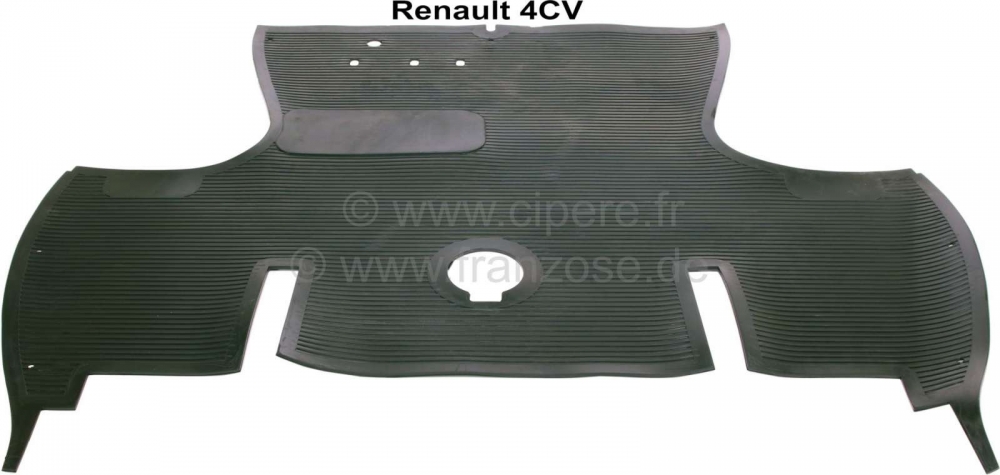 Renault - 4CV, rubberen mat vooraan. Geschikt voor Renault 4CV.