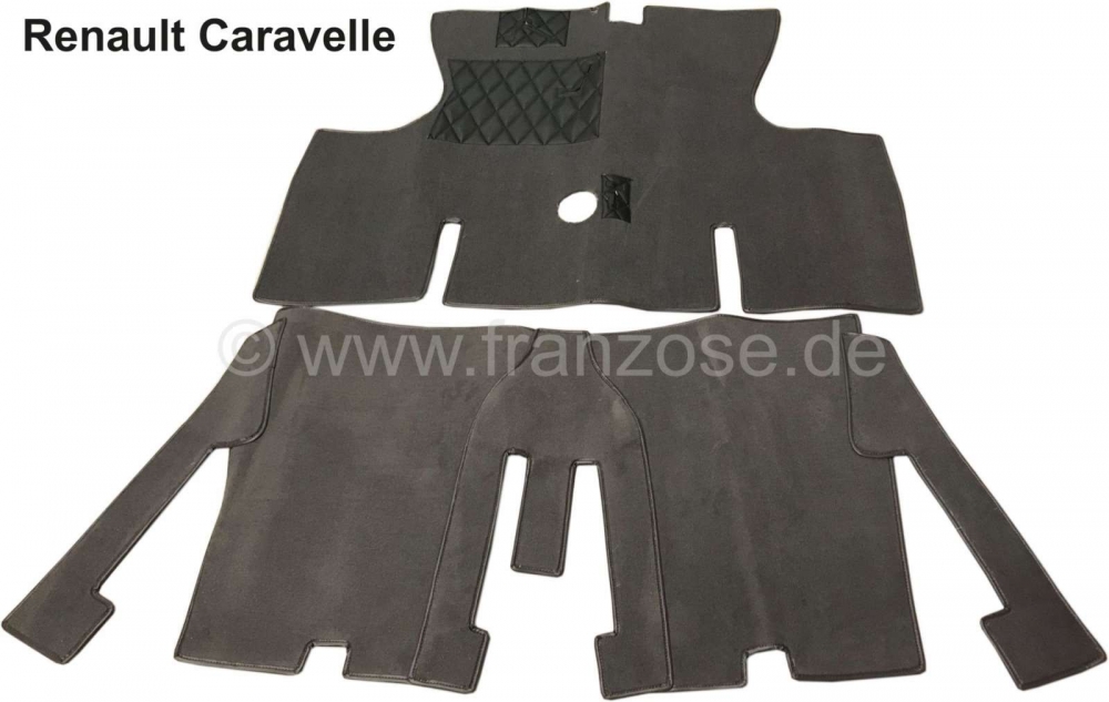 Renault - Caravelle, tapijtset donkergrijs. Geschikt voor Renault Caravelle.