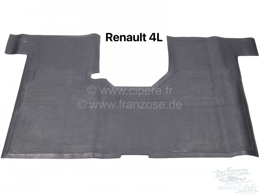 Renault - R4, rubberen mat vooraan. Geschikt voor Renault R4 L. Uit één stuk!