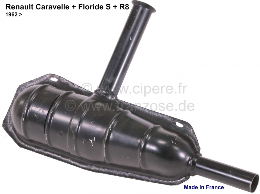 Renault - Caravelle/Floride/R8, geluiddemper, geschikt voor Renault Caravelle + Floride S (R1130 + R