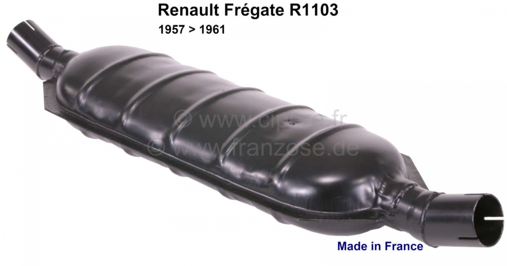 Alle - Fregate, voordemper, geschikt voor Renault Fregate R1103. Geïnstalleerd van 1957 tot 1961