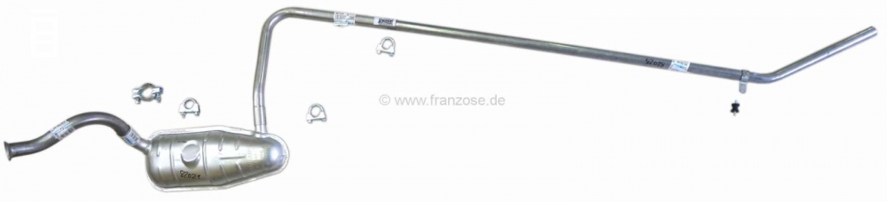 Renault - R4 F4 F6, (1108cc) uitlaatsysteem compleet. Geschikt voor Renault R4 F4 + F6, van 1983 tot