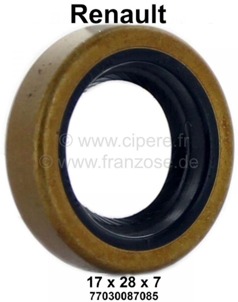 Renault - Oliekeerring voor de primaire as (koppelingshuis). Geschikt voor Renault R4 (motoren 1108c