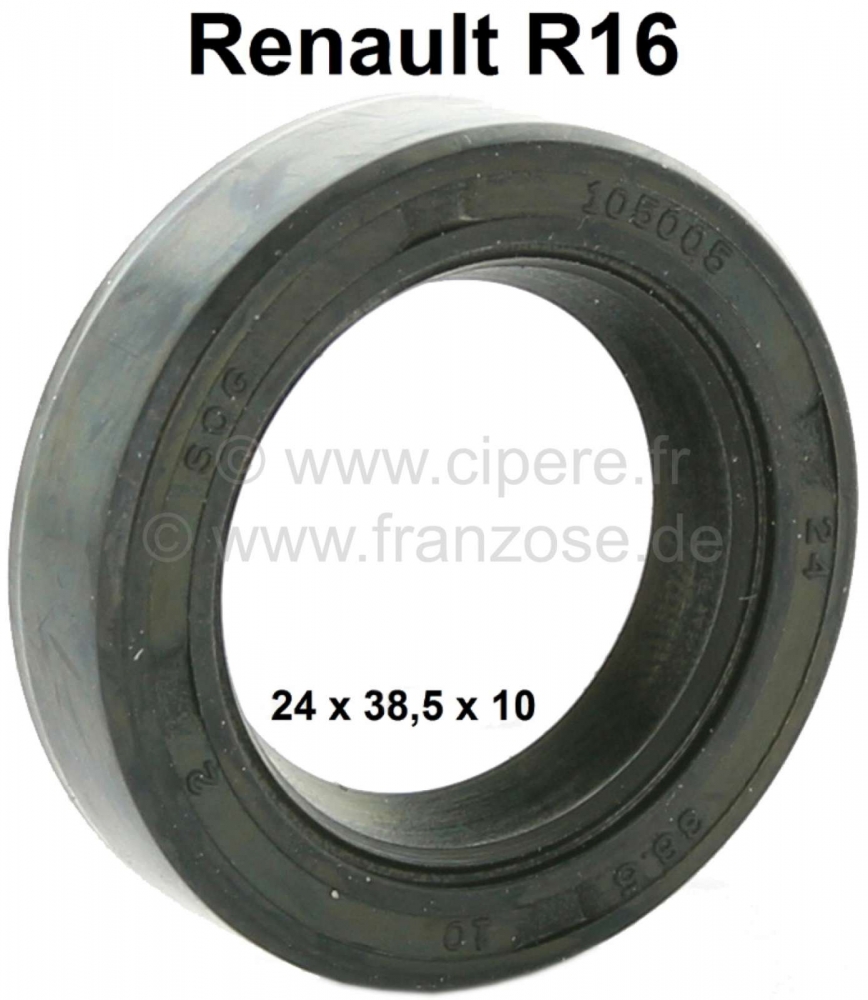 Renault - R16, oliekeerring voor de primaire as (versnellingsbak). Geschikt voor Renault R16 (4 vers