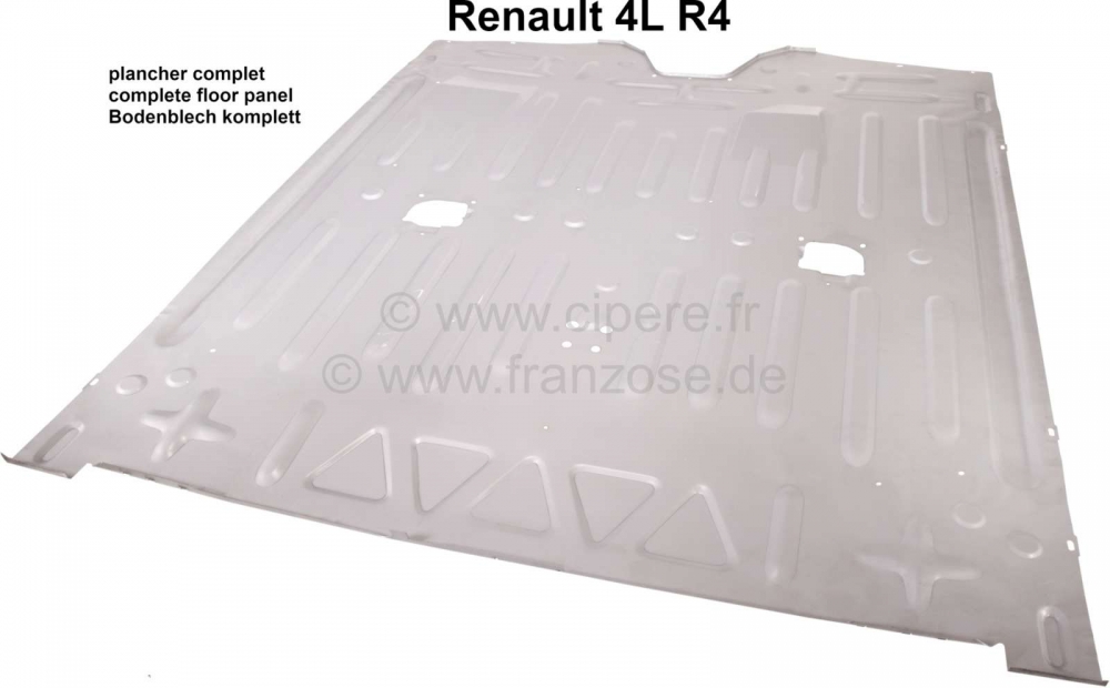 Renault - R4, complete vloerplaat. Geschikt voor Renault R4! Alleen verzending via expediteur mogeli