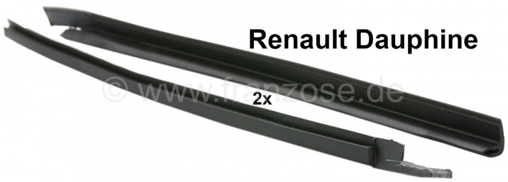 Renault - Dauphine, afdichting (2 stuks) voor het driehoekige raam. Geschikt voor Renault Dauphine.