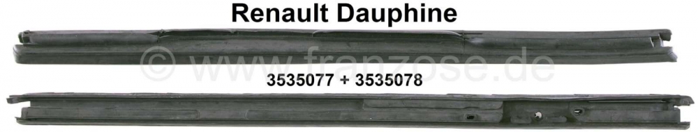 Renault - Dauphine, rubber (2 stuks) voor de driehoekige ruit. Geschikt voor Renault Dauphine. Of. N