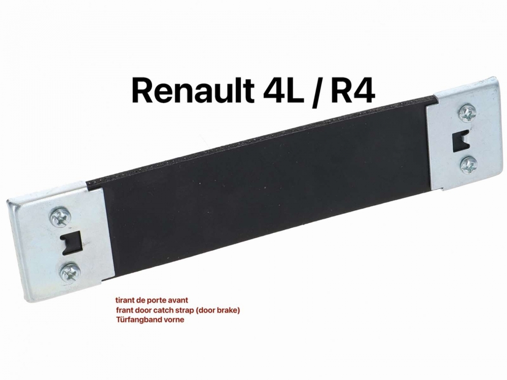 Renault - R4,Bevestigingsriem voorportier (met metalen eindstukken). Geschikt voor Renault R4. Of. N
