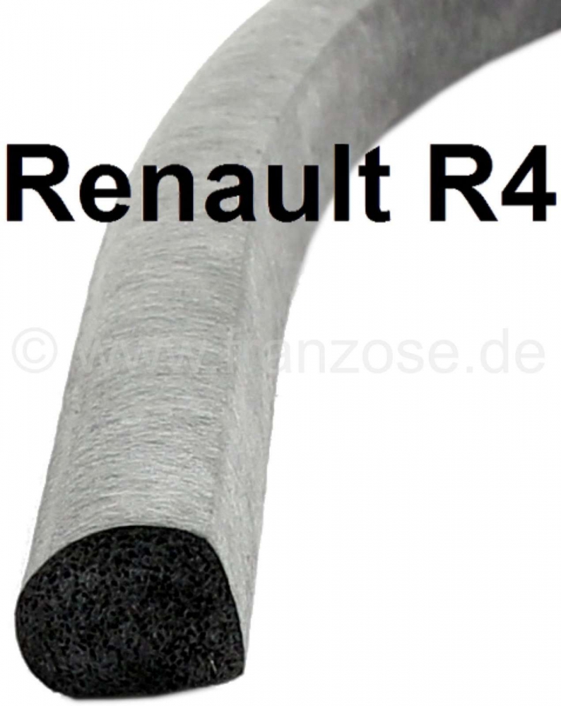 Renault - R4, deurafdichting, per meter. Geschikt voor Renault R4. Het is een schuimrubber profiel (