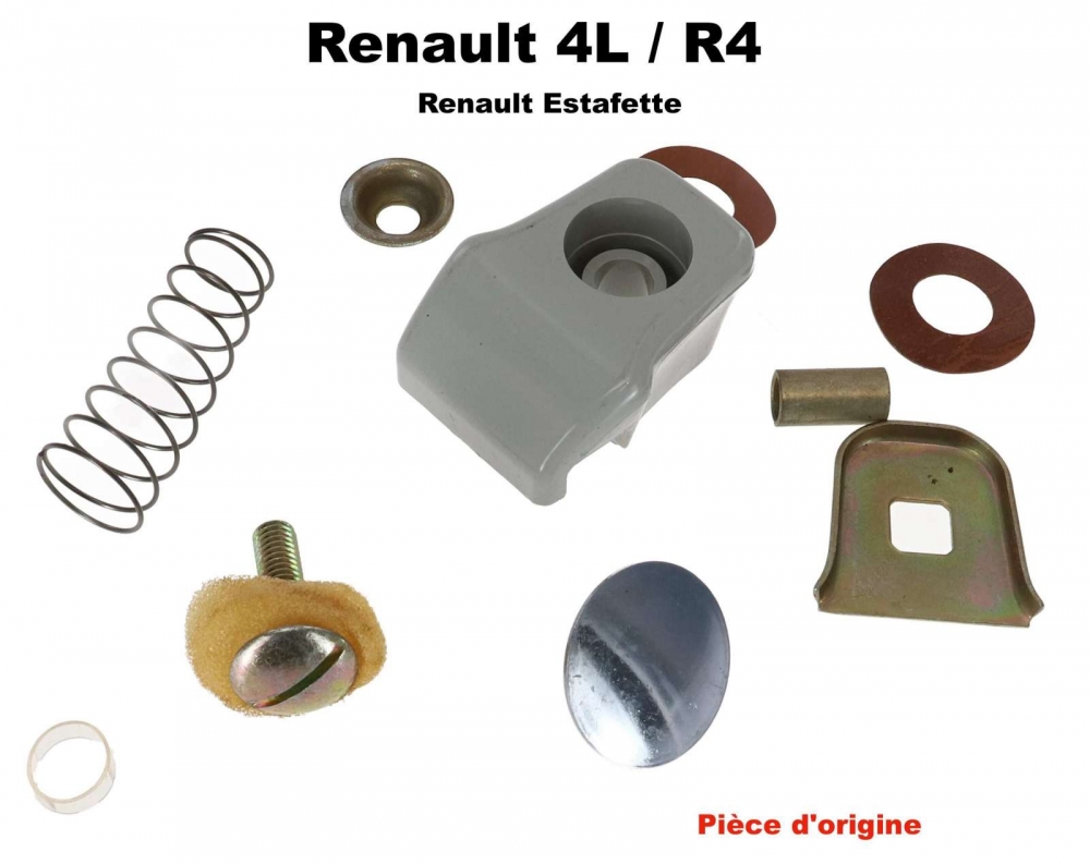 Renault - R4/Estafette, vergrendelknop voor het schuifraam (origineel Renault, geen replica!). Gesch