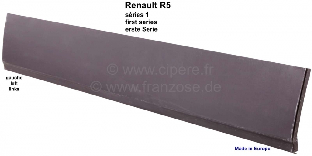 Renault - R5, deurpaneel buiten linksvoor, Renault R5, 1 serie, 2 deuren! Gemaakt in Europa.