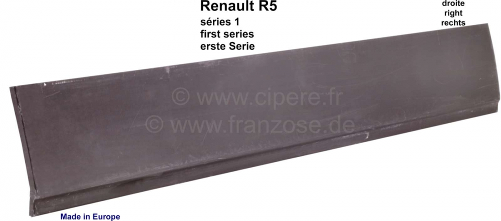 Renault - R5, deurpaneel buiten, rechtsvoor, Renault R5, 1 serie, 2 deuren! Gemaakt in Europa.