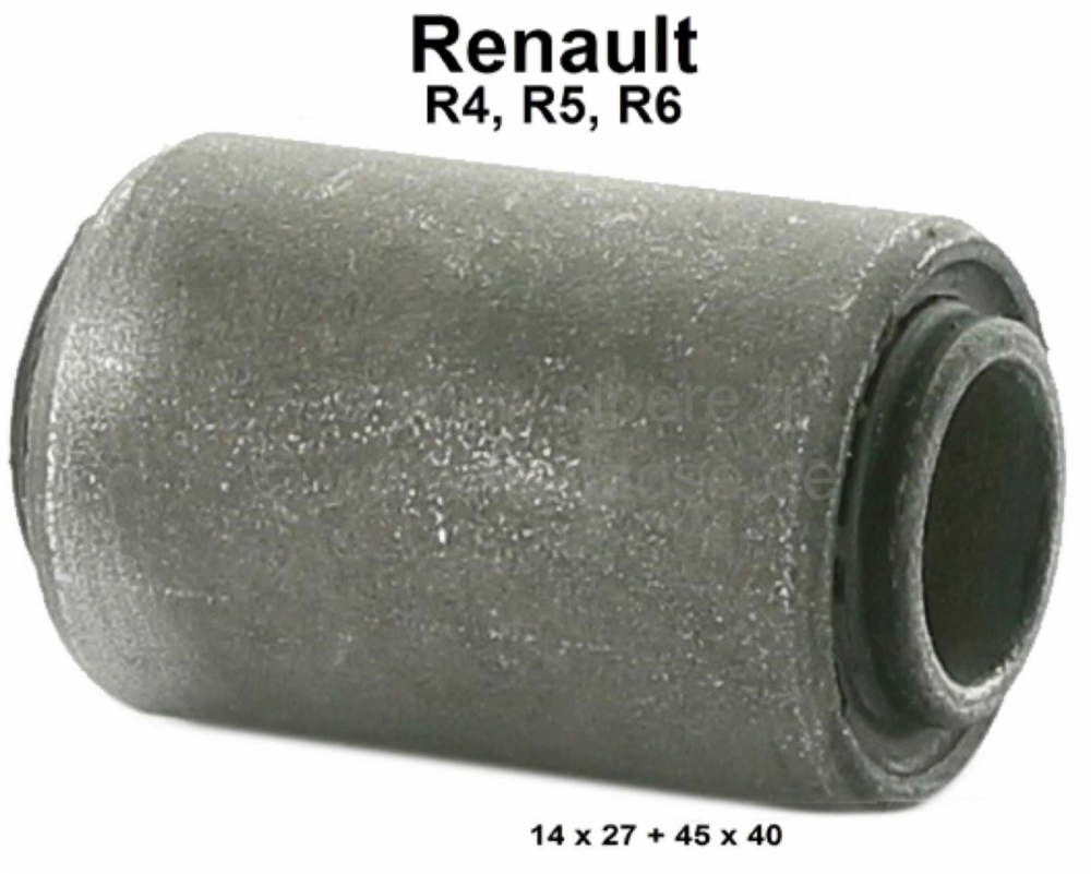 Alle - R4/R5/R6, stille bus vooras, voor de onderdraagarm. Geschikt voor Renault R4, R5, R6. Inwe