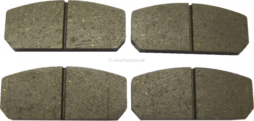 Renault - R8/R10, remblokken voor. Remsysteem: Bendix. Geschikt voor Caravelle, R8, R10, Alpine A110