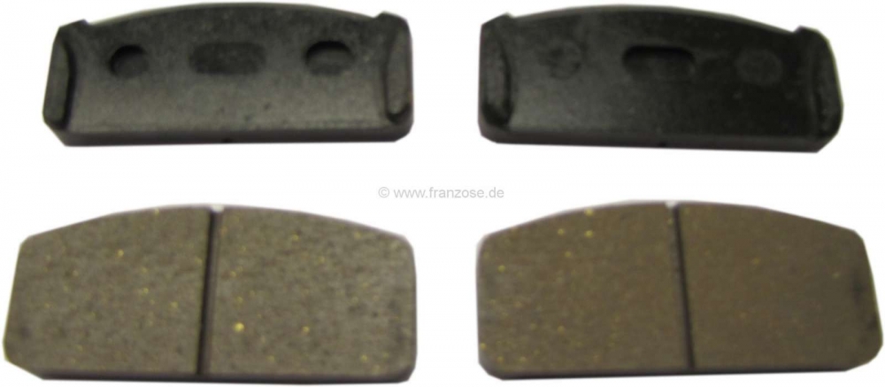 Renault - Remblokken voor (1 set). Remsysteem: Bendix. Geschikt voor Renault R8, R10, Alpine 110. Br