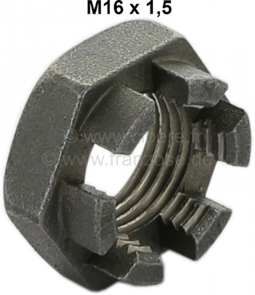 Renault - Asmoer - kroonmoer M16x1,5, laag profiel. Geschikt voor Renault R4.