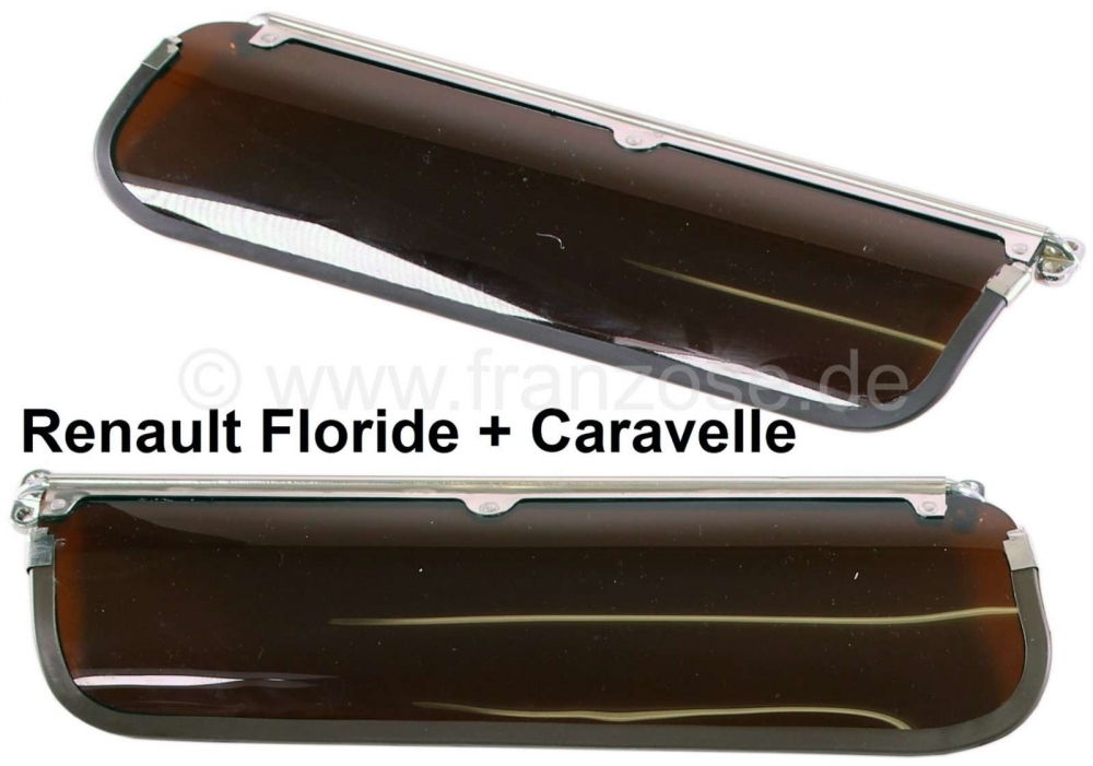 Renault - Caravelle, zonneklep (2 stuks). Geschikt voor Renault Caravelle. De zonnekleppen worden ge
