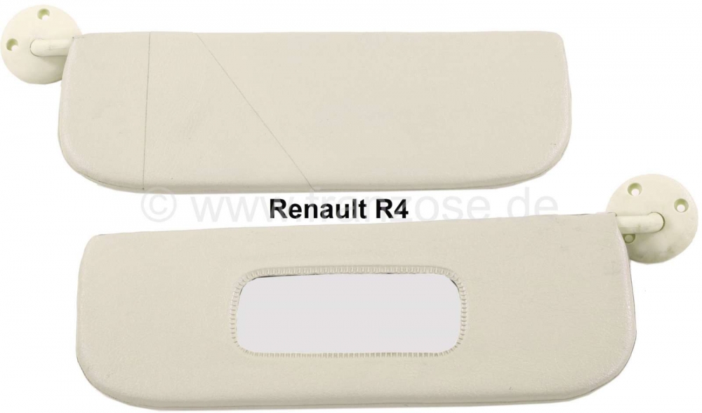 Renault - R4, zonneklep links. Kleur: beige. Geschikt voor Renault R4.