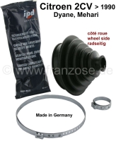 citroen 2cv aandrijfaslaarzen aandrijfashoes aan wielzijde met montageset klemmen vet geschikt voor P12342 - Bild 1