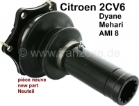 Aandrijfas 2CV6, versnellingsbakzijde. Geschikt voor Citroen 2CV6 tot 1990