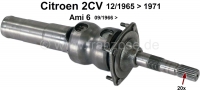 Citroen-2CV - Aandrijfas aan de versnellingsbakzijde. Geschikt voor Citroen 2CV, vanaf modeljaar 12/1965