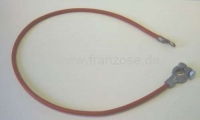 Citroen-2CV - Positieve kabel (accu naar starter), voor Citroen 2CV. Ca. 690 mm lang.