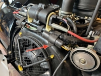 Citroen-2CV - Rubberen kabelbinder. Lengte: 160 mm. Gemaakt in Duitsland.