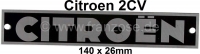 citroen 2cv achterbumper eerste versie embleem belettering gemonteerd tussen P16887 - Bild 1
