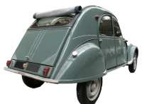 Citroen-2CV - Achterbumper, eerste versie. Geschikt voor Citroen 2CV, van 1952 tot 1963, de bumper moet 