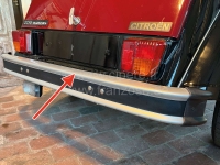 Citroen-2CV - Achterbumper voor Citroen 2CV6 Charleston, hoge (11cm) versie! Gemonteerd van 01/1981 tot 
