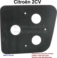 Citroen-2CV - Achterlicht, rubber onder de achterlichtaansluiting voor Citroen 2CV. Montage links + rech