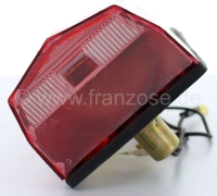 Citroen-2CV - Achterlicht voor Citroen Dyane, compleet met kentekenplaatverlichting. Reproductie, zonder