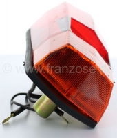 Citroen-2CV - Achterlicht voor Citroen Dyane, compleet met kentekenplaatverlichting. Reproductie, zonder