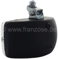 Citroen-2CV - Achteruitrijlicht replica (Hella). De behuizing is gemaakt van kunststof. Breedte 120mm, h