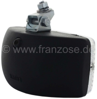 Citroen-2CV - Achteruitrijlicht replica (Hella). De behuizing is gemaakt van kunststof. Breedte 120mm, h