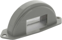 Citroen-2CV - Kentekenplaatverlichting kap, midden. Geschikt voor Citroen 2CV, tot 1954, AZU 250 + HY (v