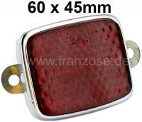citroen 2cv achtergrondverlichting vierkante reflector omlijst metaal met bevestigingslipjes P14341 - Bild 1