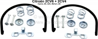Montageset remschoenen achter, geschikt voor Citroen 2CV. Leveringsomvang: 4x