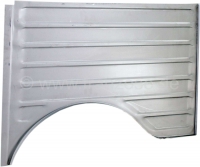 Citroen-2CV - AZU, rechter achterspatbord. Breed gegolfd plaatstaal. Geschikt voor Citroen AZU. Gemaakt 