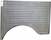 Citroen-2CV - AZU, rechter achterspatbord, voor Citroen AZU. Klein gegolfd plaatstaal. Het spatbord is e