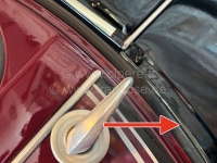 Renault - 2CV, achterspatbord, transparante kunststof afdichting, tussen spatbord en C-stijl. Geschi