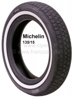 citroen 2cv banden velgen 135 15 met 20 mm whitewall fabrikant michelin wordt P12350 - Bild 1