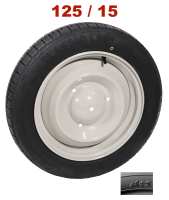 citroen 2cv banden velgen band gemonteerd op een nieuwe velg r125 15 reproductie lijkt P12357 - Bild 1